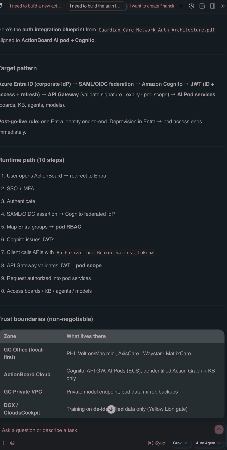 ActionBoard.ai on mobile — the AI action assistant
